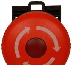 Cutler Hammer M22-PVLT-K02-230R - Eaton M22 Twist-To-Release Emergency (M22-PVLT-K02-230R)
