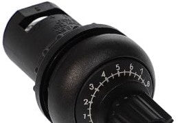Cutler Hammer M22S-R10K - Eaton M22 Potentiometer, 22.5 mm, Knob, Bezel: (M22S-R10K)
