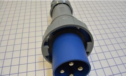Mennekes Electrical Products Plugs & Receptacles ME4100P9W - Plug, 100A, 3P-4W, 250V, Watertight, Blue (ME4100P9W)