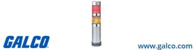 Patlite Visual Signaling Devices MES-202P-RY+FB123 - Continuous light, PNP open collector (MES-202P-RY+FB123)