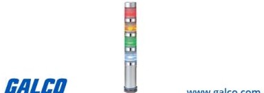 Patlite Visual Signaling Devices MES-402P-RYGC+FB123 - Continuous light, PNP open collector (MES-402P-RYGC+FB123)