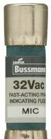 Bussmann Fuses MIC-3 - Eaton Bussmann series MIC fuse, Fast acting, Midget (MIC-3)