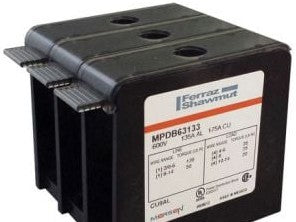Mersen Power Distribution Blocks MPDB67463 - Open-Style PDB UL 1953 1000V 310A Tin-plated (MPDB67463)