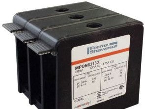 Mersen Power Distribution Blocks MPDB68131 - Open-Style PDB UL 1953 1000V Tin-plated Copper (MPDB68131)