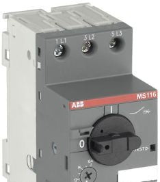 ABB Manual Motor Protectors MS116-12 - Manual Motor Protector, 8.0-12A, Rotary Handle (MS116-12)
