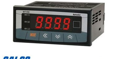 Autonics Panel Meters & Gauges MT4W-DA-18 - Meter, DC Amps, LED, W96xH48mm, 4-Digit, 0-5A (MT4W-DA-18)