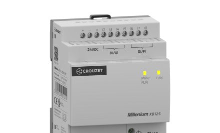 Crouzet Programmable Logic Controllers MXB12SD1ET - Millenium Logic Controller, 12 I/Os, 24 VDC (MXB12SD1ET)