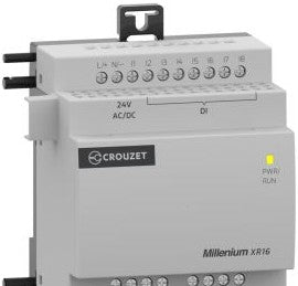Crouzet Programmable Logic Controllers MXR16U1 - Millenium Digital Expansion, 70 mm, 16 I/Os, 24 (MXR16U1)