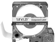 Panduit Labels N100X125C1M - The N100X125C1M Cassette includes both label (N100X125C1M)