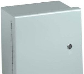 Wiegmann Enclosures N1C202008LP - N1 Hinged-Cover 20X20X8 Carbon Steel - Gray (N1C202008LP)