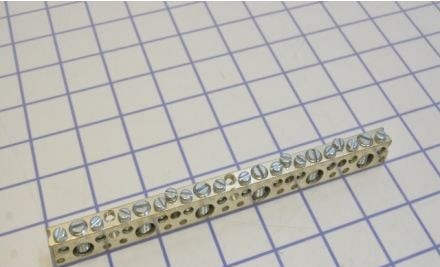 Ilsco Grounding NBCE-0615-2 - Neutral Bar, (6)1/0-14AWG, (15)6-14AWG, (2) (NBCE-0615-2)