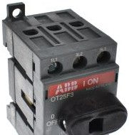 ABB Disconnect Switches OT25F3 - 3-pole, front operated, base mounted, DIN-rail (OT25F3)