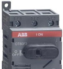 ABB Disconnect Switches OT80F3 - 3-pole, front operated, base mounted, DIN-rail (OT80F3)