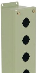Wiegmann Enclosures PB8 - N4 30.5 MM 8 Pushbutton Enclosure 20.2X3.2X2.7 Carbon (PB8)