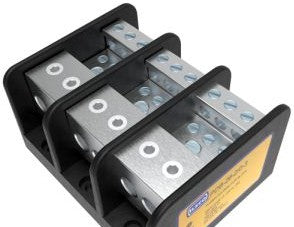 Ilsco Power Distribution Blocks PDB-26-2/0-3 - Distribution Block, 3-P, 350A, Bx/Bx (PDB-26-2/0-3)