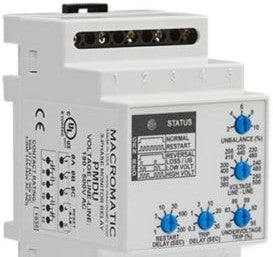 Macromatic Protection Relays PMD575 - Phase Monitor Relay, 575VAC, DIN Rail/Surface Mount (PMD575)
