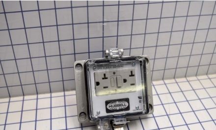 Hubbell Remote Access Interfaces PR20 - Remote Access Port, 120VAC GFCI Outlet w/Clear (PR20)