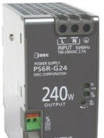IDEC Power Supplies PS6R-G24 - Power Supply, 24VDC, 10A, 1Ph, 240W, 100-240VAC (PS6R-G24)