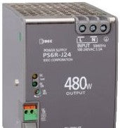 IDEC Power Supplies PS6R-J24 - Power Supply, 24VDC, 20A, 1Ph, 480W, 100-240VAC (PS6R-J24)