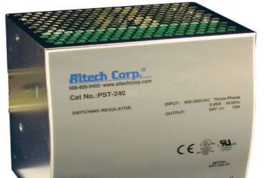 Altech Power Supplies PST-24048 - Power Supply, 24VDC, 5A, 3Ph, 240W, 85-264VAC in (PST-24048)