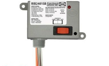 Johnson Controls Relays RIB2401SB - Rib20Amp + Hoa 24 Vacdc; 120Vac (RIB2401SB)
