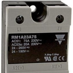 Carlo Gavazzi Relays RM1A23A75 - Solid State Relay, 1-P, 75A, 230VAC (RM1A23A75)