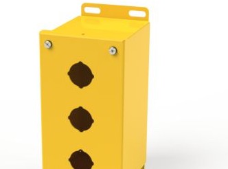 Saginaw Control & Engineering Enclosures SCE-3PBX-RAL1018 - PBX Enclosure (SCE-3PBX-RAL1018)