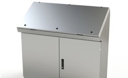 Saginaw Control & Engineering Enclosures SCE-464919SDCSS6 - S.S. Console, Single Access Two Door (SCE-464919SDCSS6)