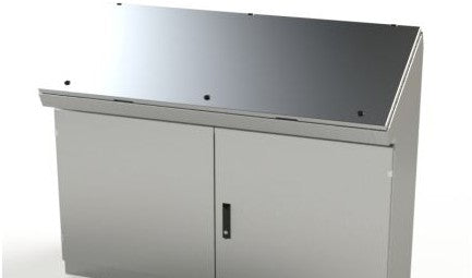 Saginaw Control & Engineering Enclosures SCE-466019SDCSS - S.S. Console, Single Access Two Door (SCE-466019SDCSS)