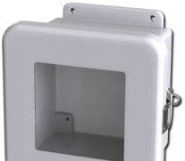 Saginaw Control & Engineering Enclosures SCE-606FW - Fiberglass Enclosure W/Window (SCE-606FW)