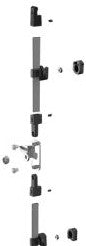 Saginaw Control & Engineering Enclosures SCE-ARK39 - Kit, Aluminum Door Rod (SCE-ARK39)