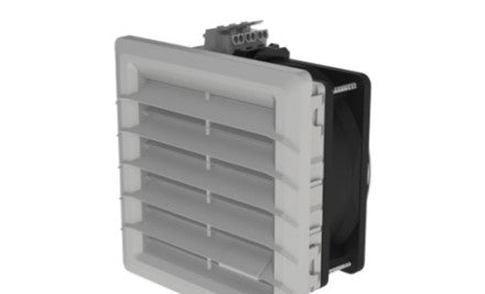 Saginaw Control & Engineering Fans SCE-FF44LG - Filter Fan. Type 3R, 12 (115v) RAL 7035 Gray (SCE-FF44LG)