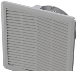 Saginaw Control & Engineering Fans SCE-N12FA66-24VLG - Filter Fan. (24VDC) Type 12 RAL 7035 (SCE-N12FA66-24VLG)