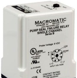Macromatic Protection Relays SFP120C250 - PUMP SEAL FAILURE RELAY, 120V DUAL CHANNEL (SFP120C250)
