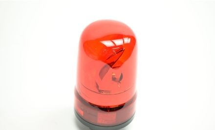 Patlite Visual Signaling Devices SKH-M1T-R - Rotating?100mm, DC 12-24V, Terminal blocks, Red (SKH-M1T-R)