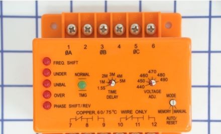 Diversified Electronics Protection Relays SLM440ASE - Phase Monitor, 540V Max, DPDT Out, Auto/Manaul (SLM440ASE)