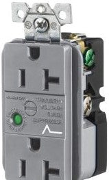 Bryant Electric Plugs & Receptacles SP53GYA - Circuit Watch Surge Suppression Straight Blade (SP53GYA)