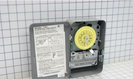 Intermatic Relays T101 - Mechanical Time Switch, 125VAC, NEMA 1 Enclosed (T101)