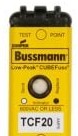 Bussmann Fuses TCF20 - Eaton Bussmann series TCF fuse, 20 A, 60 Hz, 50 Hz (TCF20)