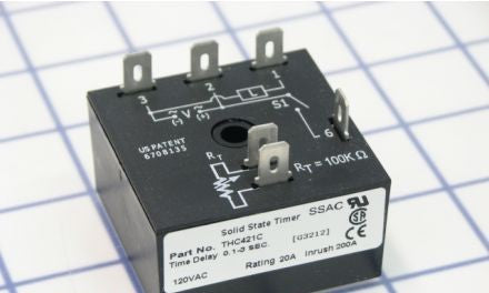 SSAC Relays THC421C - Single Shot Timer, 120VAC, 0.1-3 Sec Externally (THC421C)
