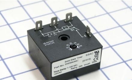 SSAC Relays THDB434C - Delay on Break Timer, 120VAC, Adj, 1-100 Min (THDB434C)