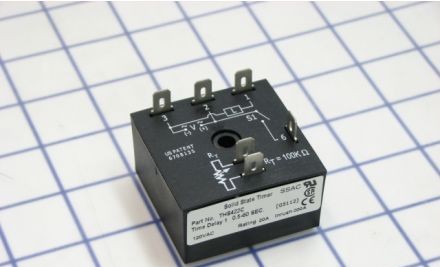 SSAC Relays THS422C - Single Shot Timer, 120VAC, 0.5-60Sec External (THS422C)