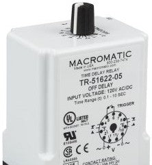Macromatic Relays TR-51622-16 - Time Delay Relay, 120VAC/DC, 0.6-60 Minuute (TR-51622-16)