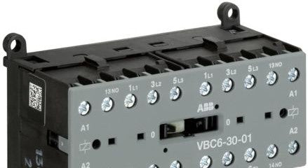 ABB Contactors VBC6-30-01-01 - Mini Contactor, 3-P N/O, 24VDC Coil (VBC6-30-01-01)