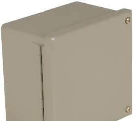 Wiegmann Enclosures WA100806GIE - N12 JIC Hinged Screw-Cover 10X8X6 Carbon (WA100806GIE)
