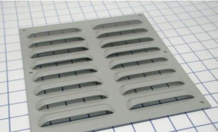 Wiegmann Enclosures WAVK0808 - Louver Plate Kit, Painted Steel, ANSI61 Gray (WAVK0808)