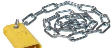 Cooper Miscellaneous X8381-8 - Shorted Male Dummy Plug with 3 Foot 1/0 Chain (X8381-8)