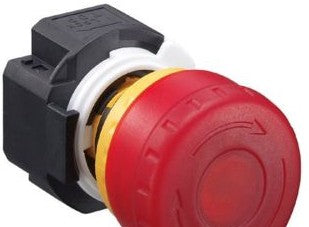 IDEC Switches XN1E-LV422Q4MR - PLTR/Push-Pull Pushbutton, Red, 44mm Mush (XN1E-LV422Q4MR)