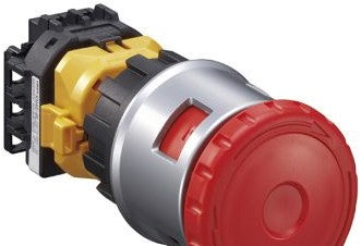 IDEC Switches XN4E-BL402MR - PLTR/Push-Pull Pushbutton, Red, 44mm Mush (XN4E-BL402MR)
