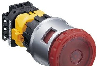IDEC Switches XN4E-LL413Q4MR - PLTR/Push-Pull Pushbutton, Red, 44mm Mush (XN4E-LL413Q4MR)